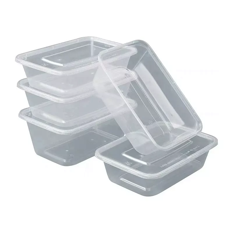 Mikrovågssäker plastmatlåda